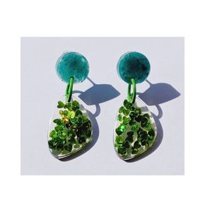 Drop earring with hear AIE00096