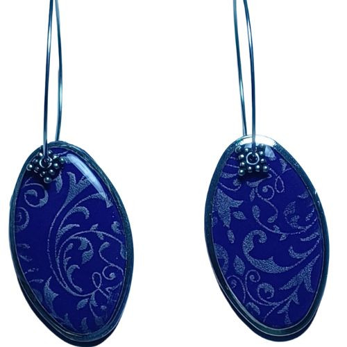 Oval printed hoops-AIE00030