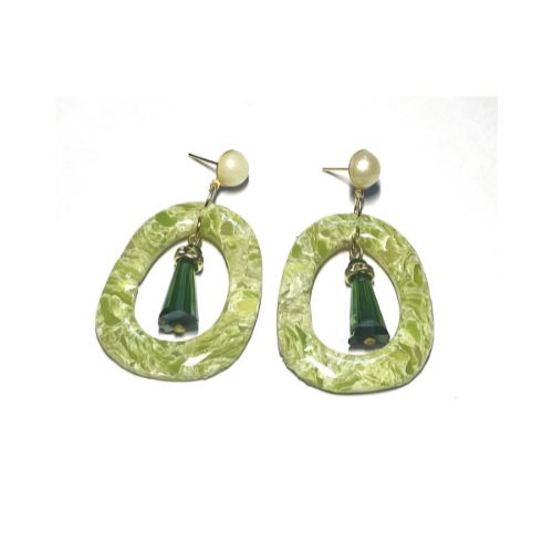 lime  earrings AIE00137