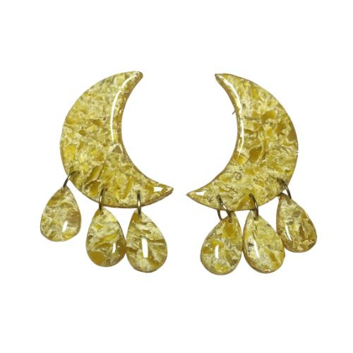 light yellow earrings AIE00134